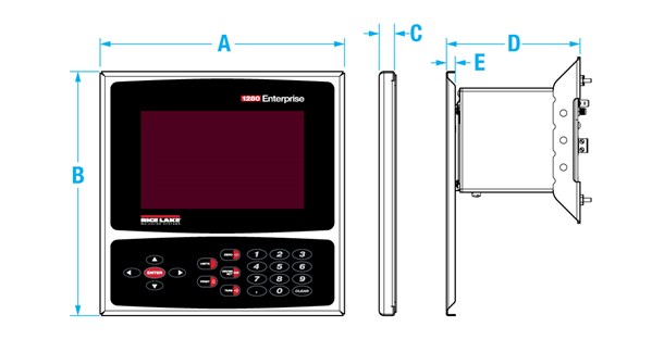 Visor de peso programable y controlador de la serie 1280 Enterprise