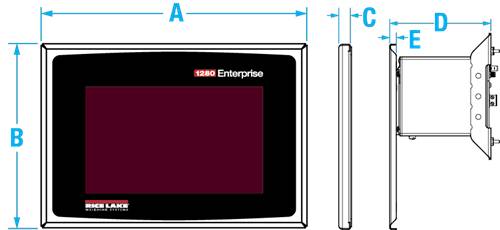 Visor de peso programable y controlador de la serie 1280 Enterprise